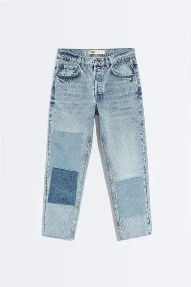Jeans con Toppe Combinate Zara Uomo