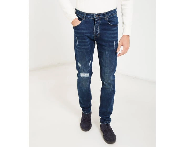 Jeans Regular Fit Blu Scuro