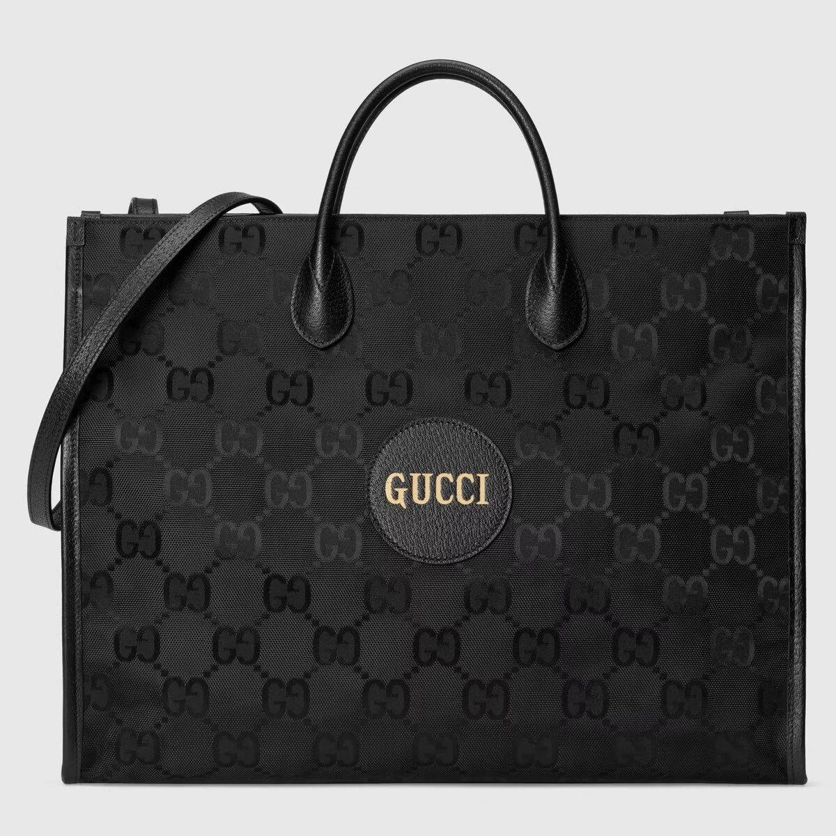 Borsa Shopping Lunga Gucci Off The Grid Nera e Oro
